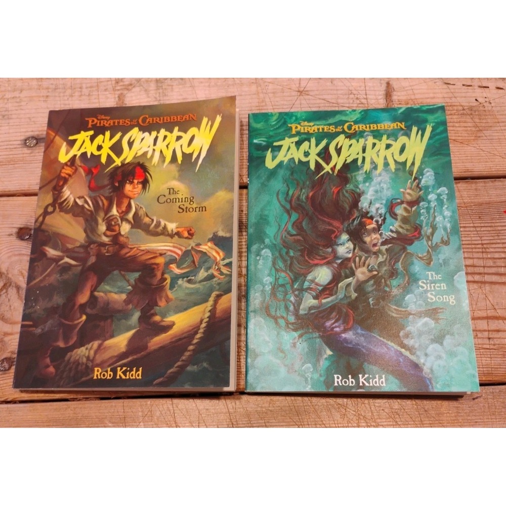 Pirates of the Caribbean 1-2 Jack Sparrow Disney Books by Rob Kidd ages 9-12 kid